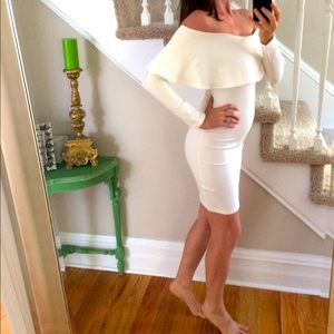 White off the shoulder dress